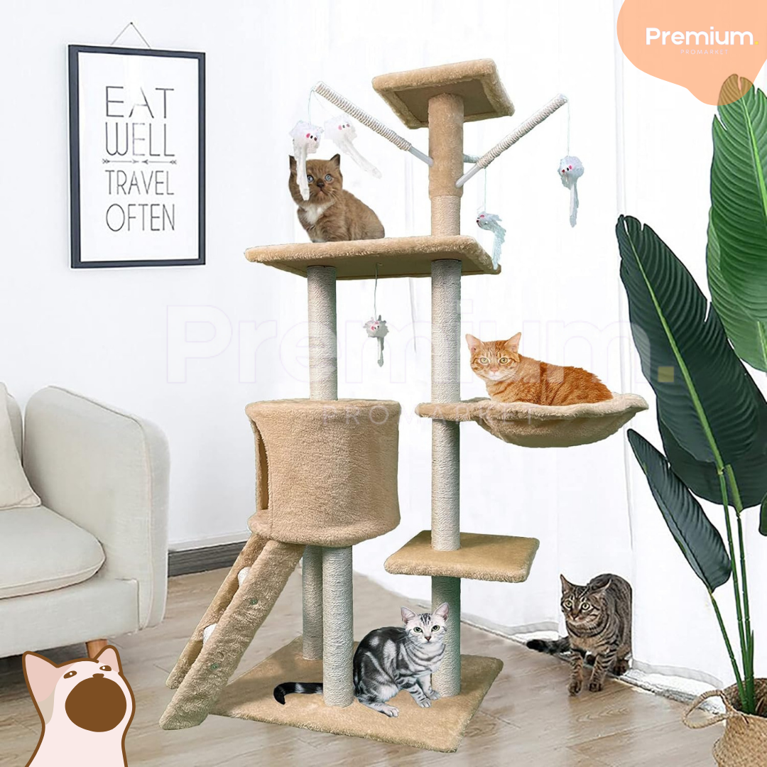 Torre Multinivel Interactivo Para Gatos 🐱