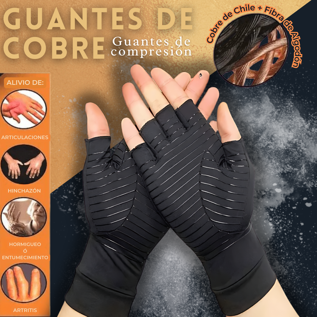 Guantes Compresión de Cobre Terapéuticos® + REGALO 🎁