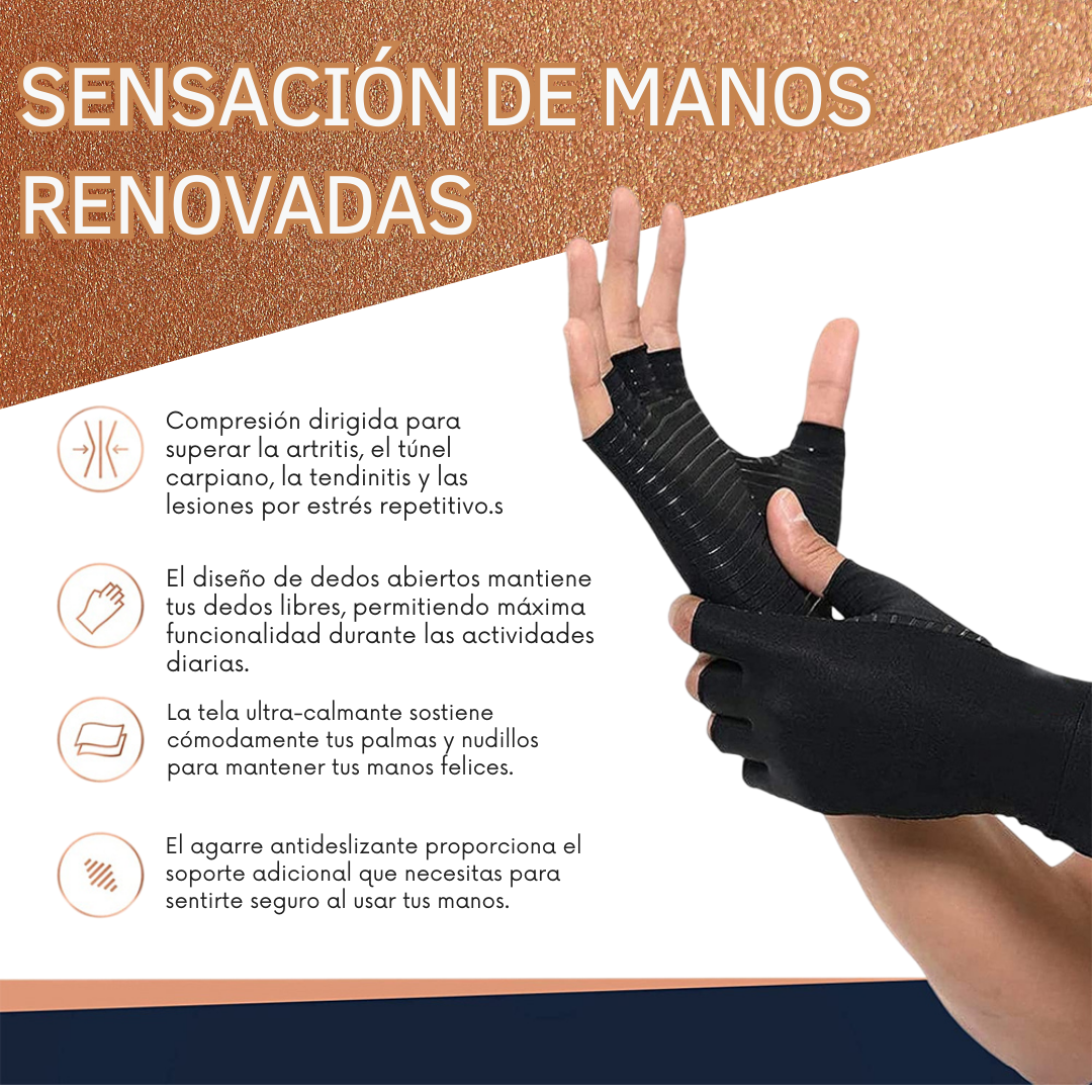 Guantes Compresión de Cobre Terapéuticos® + REGALO 🎁