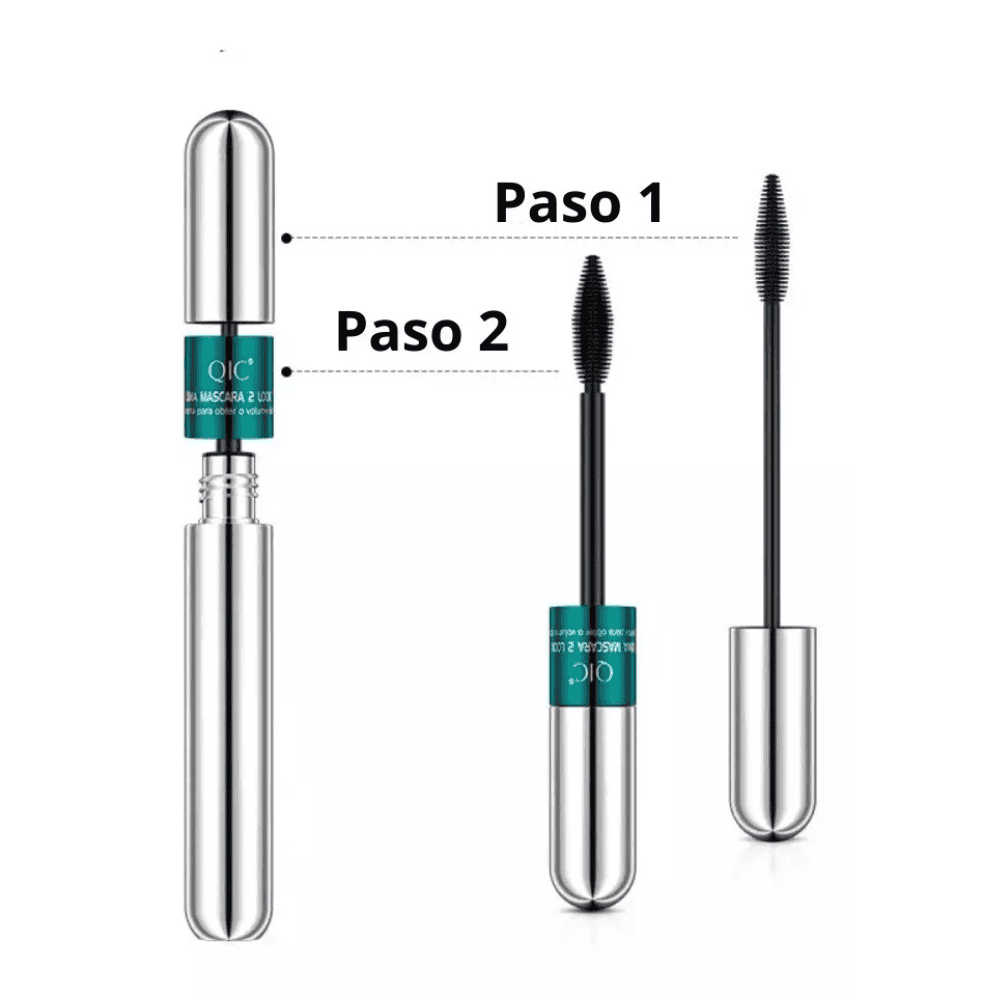 Mascara Pestañas Rímel Doble Efecto Qic